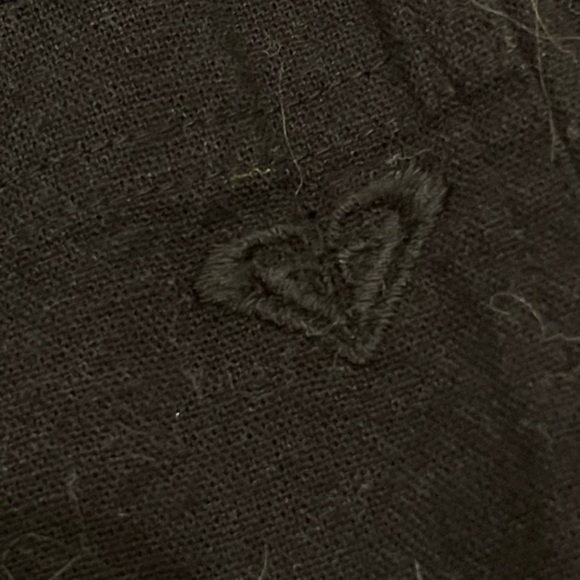 Roxy Black Flare Linen Pant - Picture 5 of 5